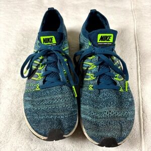 Nike Zoom Flyknit Streak 835994-400‎ Mens US 9.5 Shoes Blue Black Green Sneakers